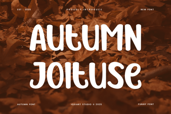 Autumn Joituse: A Cheerful Display Font for Editorial Warmth
