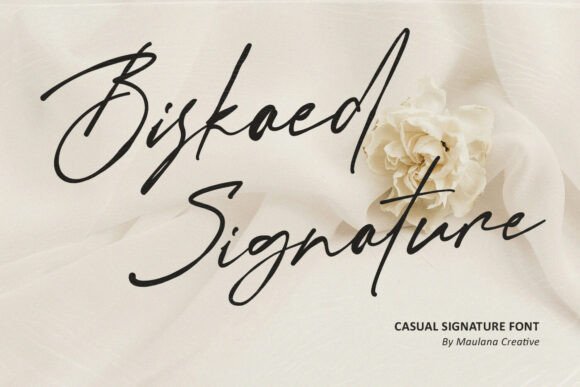 Biskaed Signature: A Handwritten Font That Feels Like a Thoughtful First Impression
