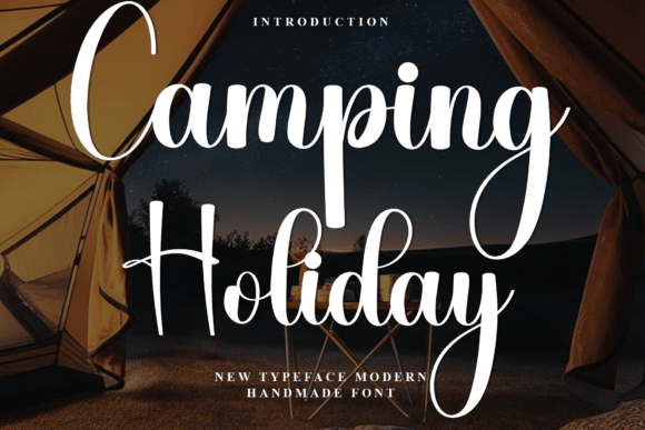Camping Holiday: A Festive Display Font for Campaign Magic