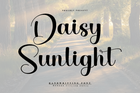 Daisy Sunlight: A Graceful Handwritten Font for Crafters & Sellers