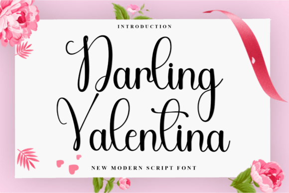 Darling Valentina: A Romantic Script Font for Handmade Charm