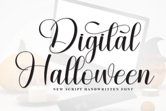Digital Halloween: A Stylish Script Font for Editorial Design