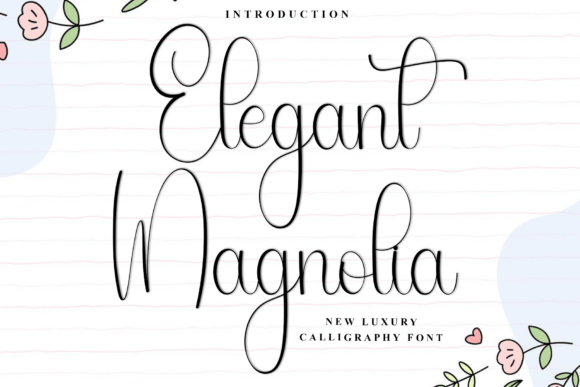 Elegant Magnolia: A Festive Script Font That Delivers Joy—Not Just Glitter