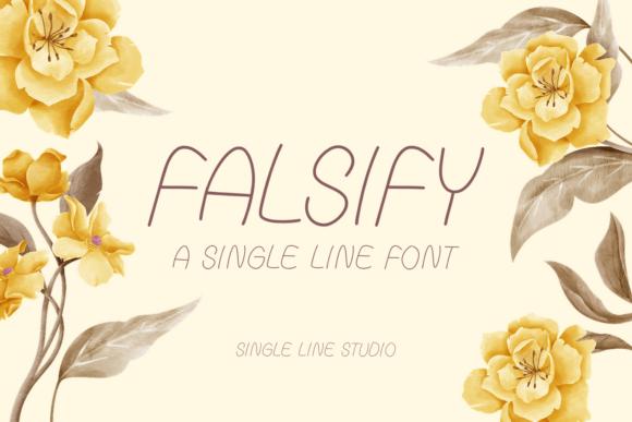 Falsify Font: Clean, Playful Branding for Small Businesses