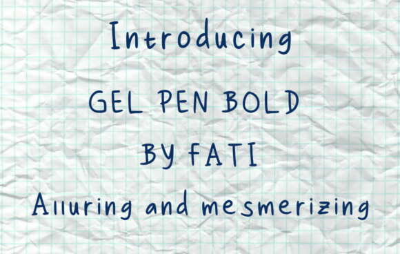 Gel Pen Bold: A Handwritten Font That Makes Your Brand Feel Human