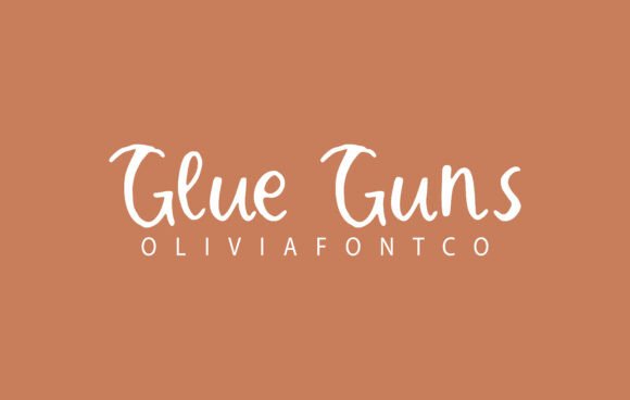 Glue Guns: A Romantic Handwritten Font for Editorial Design
