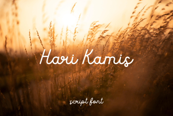 Hari Kamis: A Breezy Script Typeface for Digital Brand Warmth