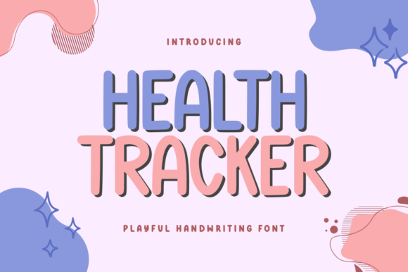 Health Tracker: A Warm, Handwritten Font for Digital Branding