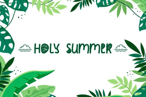 Holy Summer: A Fresh Handwritten Font for Editorial Charm