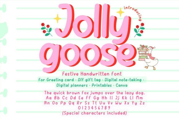 Jolly Goose Font: A Playful Handwritten Typeface for Holiday & Everyday Branding