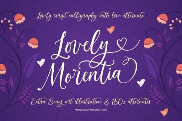Lovely Morentia: A Romantic Script Font for Digital Branding
