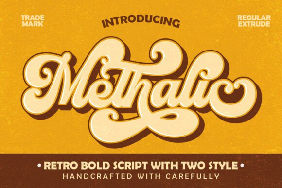 Methalic: A Bold Retro Script Font That Makes Your Campaign Pop