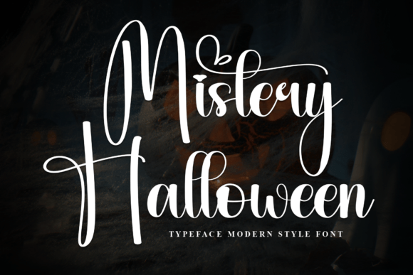 Mistery Halloween: A Stylish Script Font for Brand Elegance