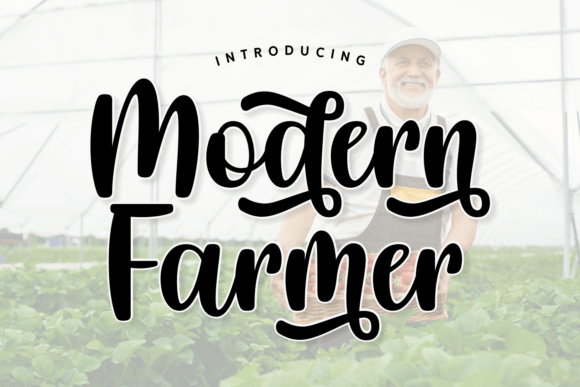 Modern Farmer: A Rustic-Modern Script Font for Editorial Design