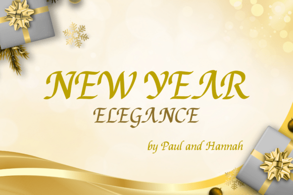 New Year Elegance Font: A Celebratory Script for Handmade Creators