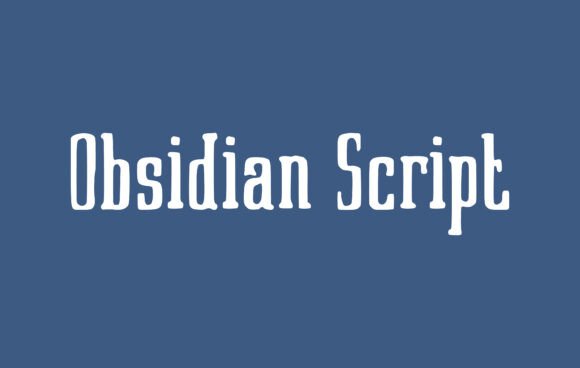 Obsidian Script: A Bold Vintage Typeface for Campaign Headlines
