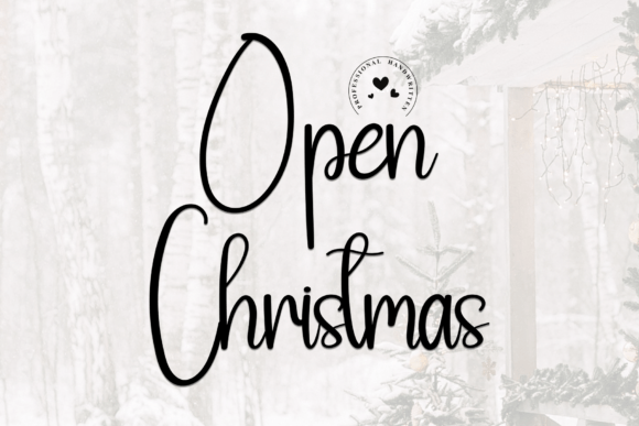 Open Christmas: A Handwritten Font That Makes Your Brand Feel Like Home