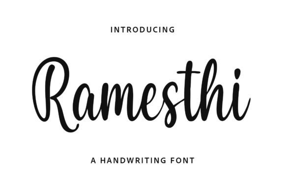 Ramesthi: A Modern Handwritten Font for Crafters & Sellers