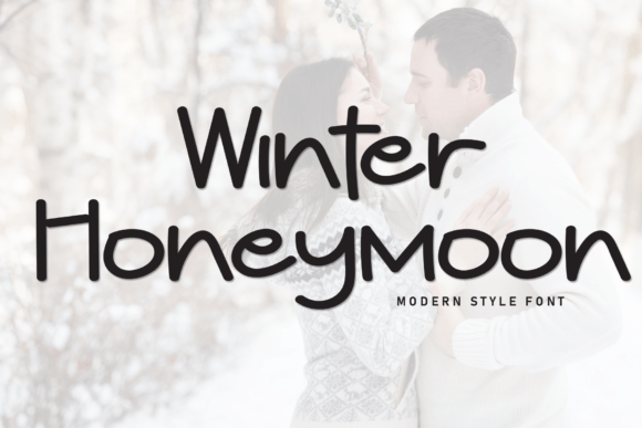 Winter Honeymoon: A Playful Display Font for Campaign Warmth